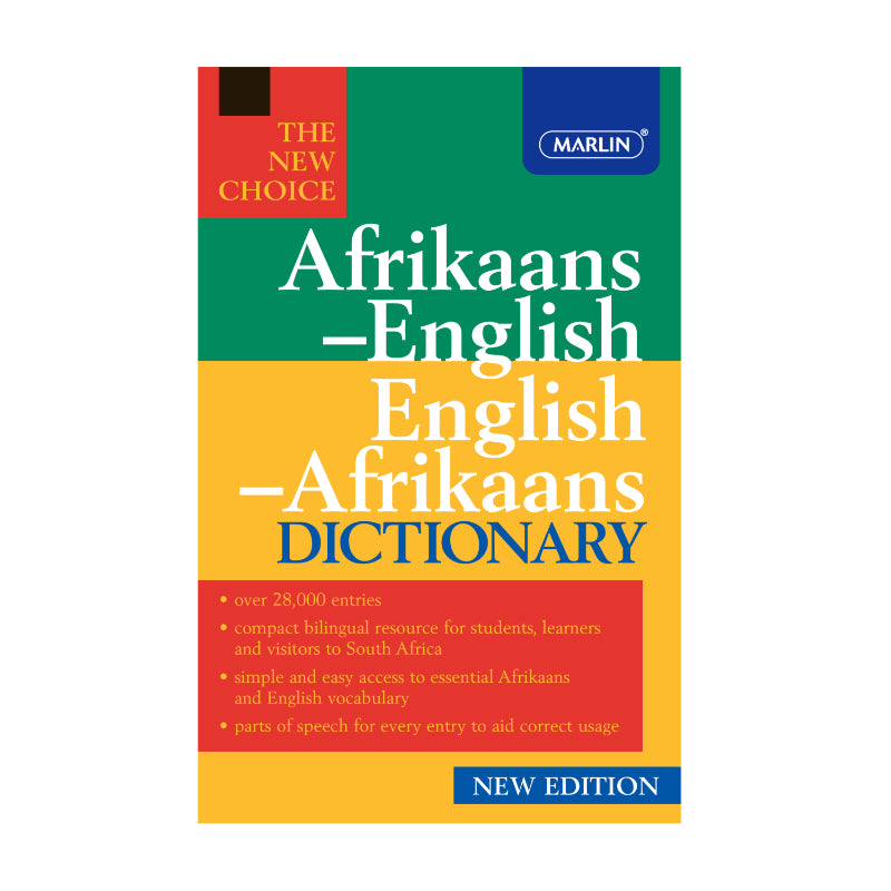 "The NEW Choice" Afrikaans/English, English/Afrikaans Dictionary