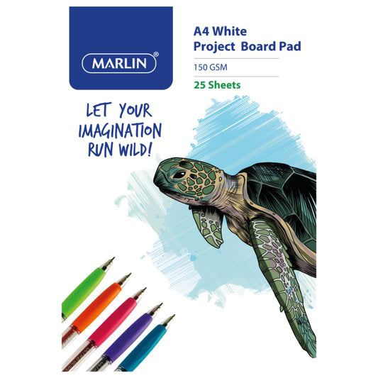 Marlin Project Board pad A4 20 sheets 150gsm White