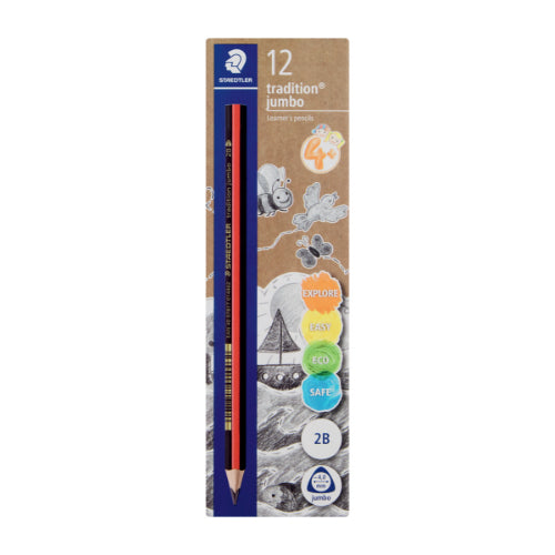 Staedtler Jumbo 2B Pencils 12 Pack