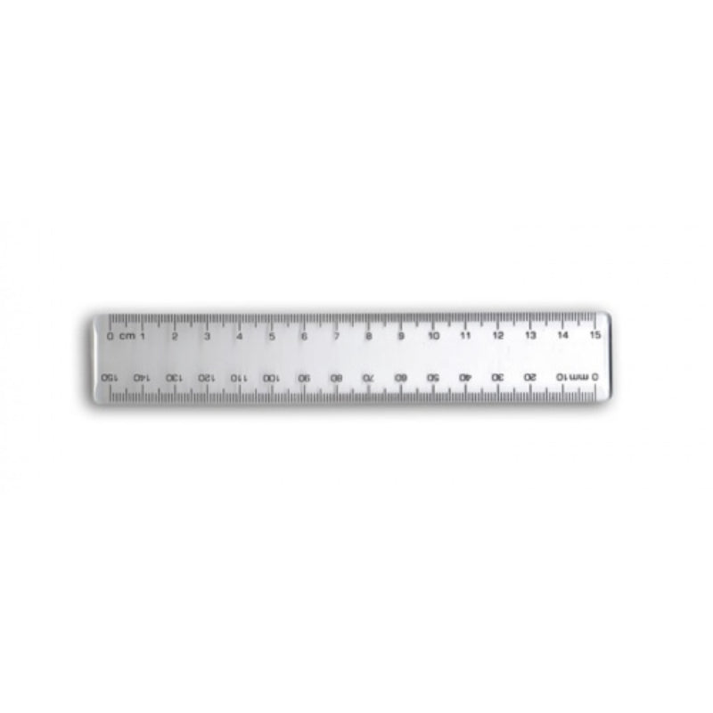Clear Glitter Ruler 15Cm