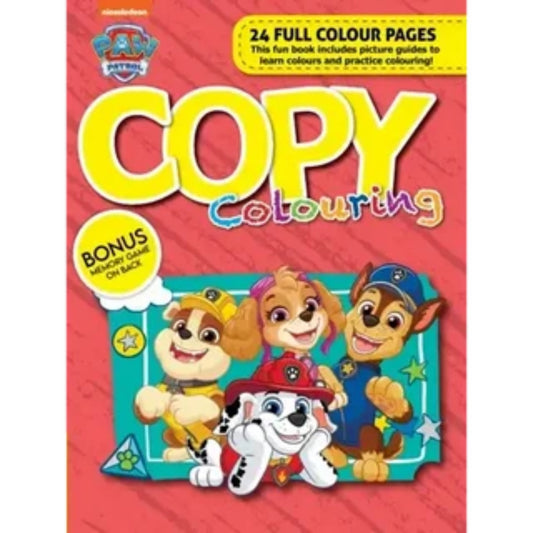 Paw Patrol - 24Pg Copy Colour Book Wp