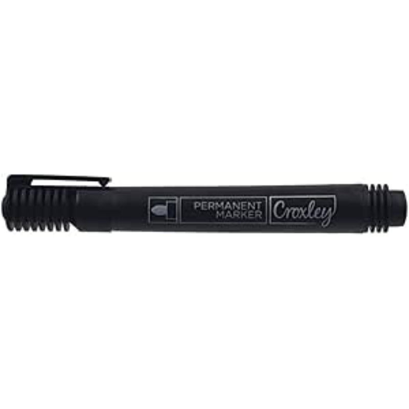 Croxley Permanent Marker Balck 10s