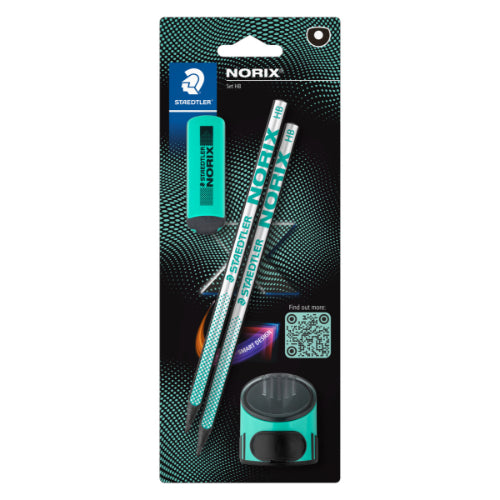 Staedtler Norix HB 4 Piece Pencil Set Turquoise