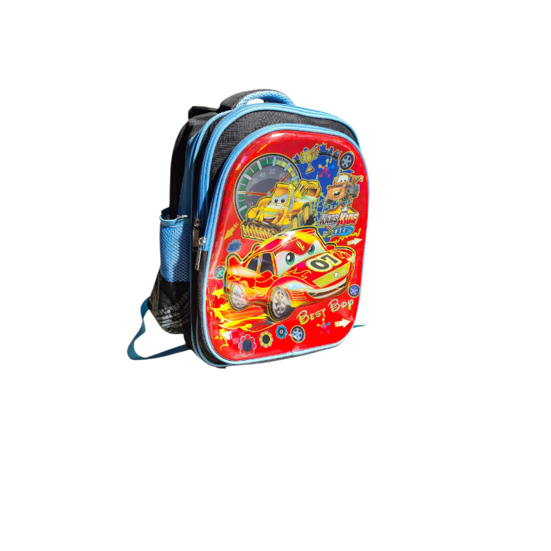 Best Boy Cars Trolley Bag Black/L.Blue
