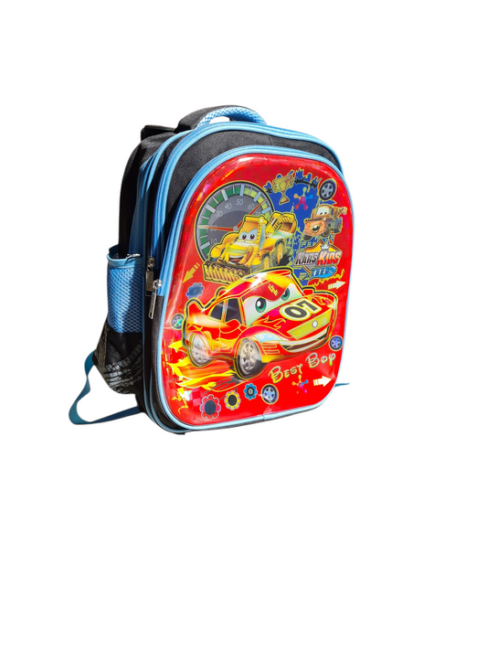 Best Boy Cars Trolley Bag Black/L.Blue