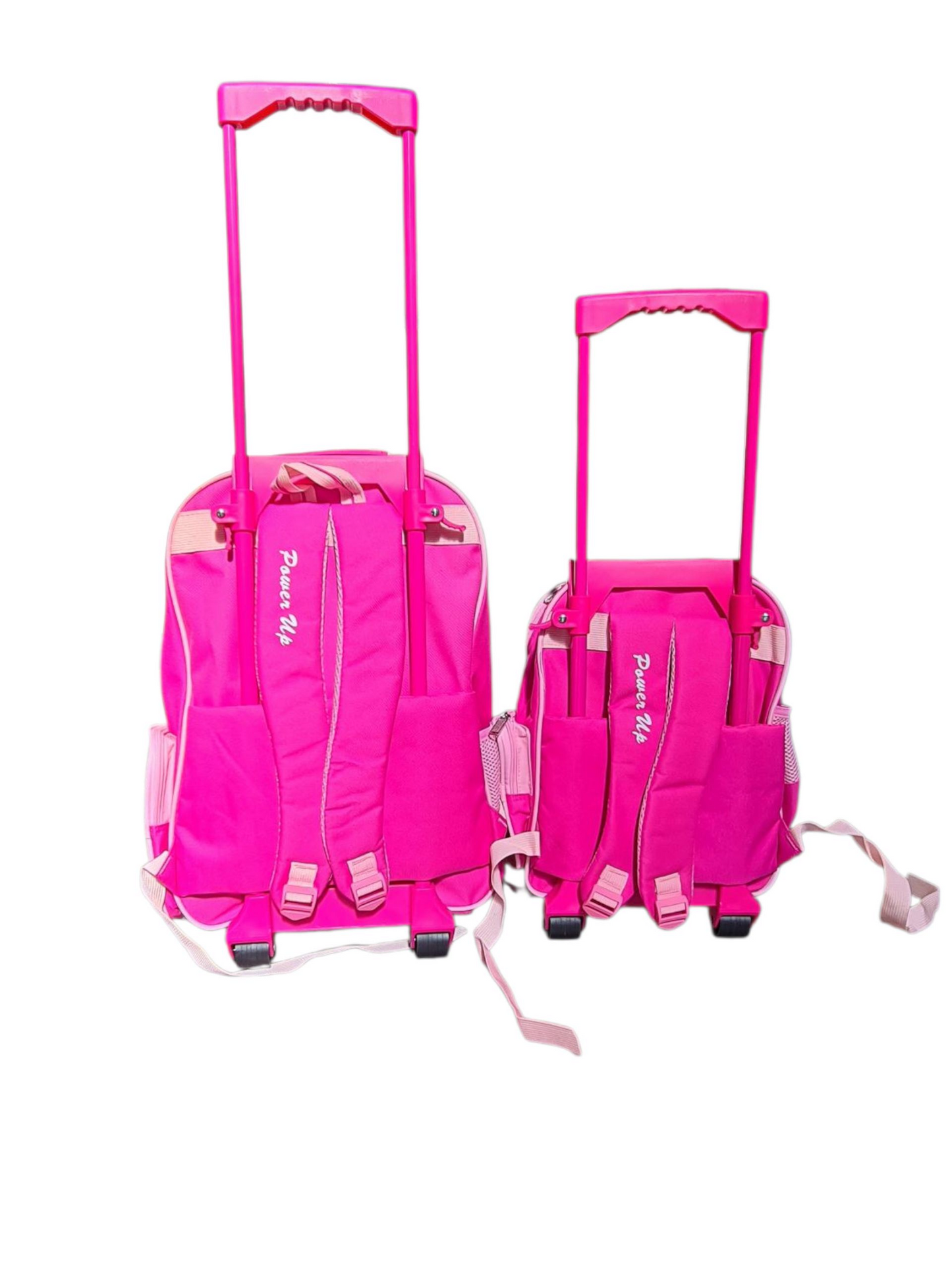Power Up 2PC Barbie Trolley Back Pink