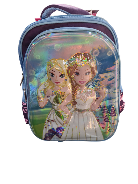 Charmza Princess Trolley Bag Purple/Blue