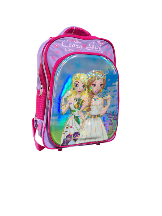 Charmza Princess Trolley Bag Purple/Pink