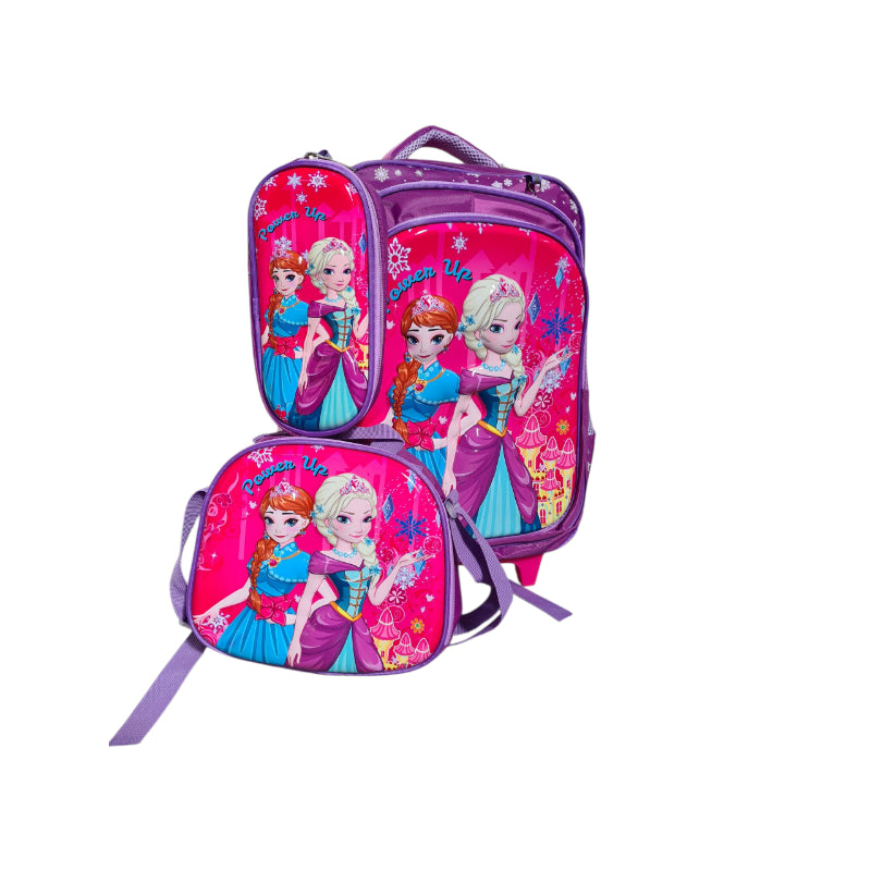 Power Up Frozen Combo Trolley Bag Purple