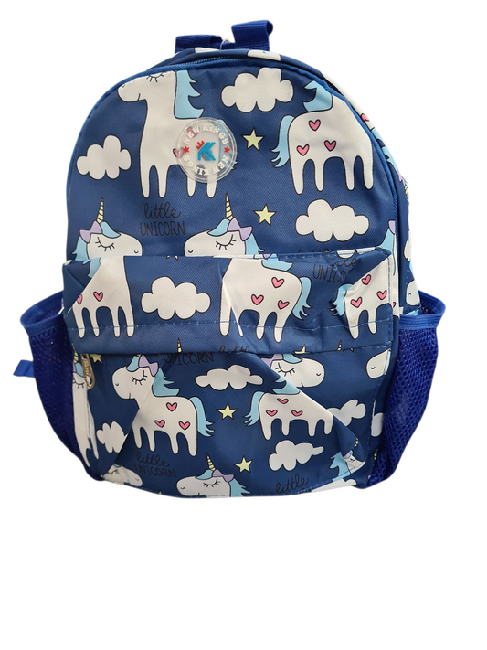 New Kings Unicorn Backpack Blue