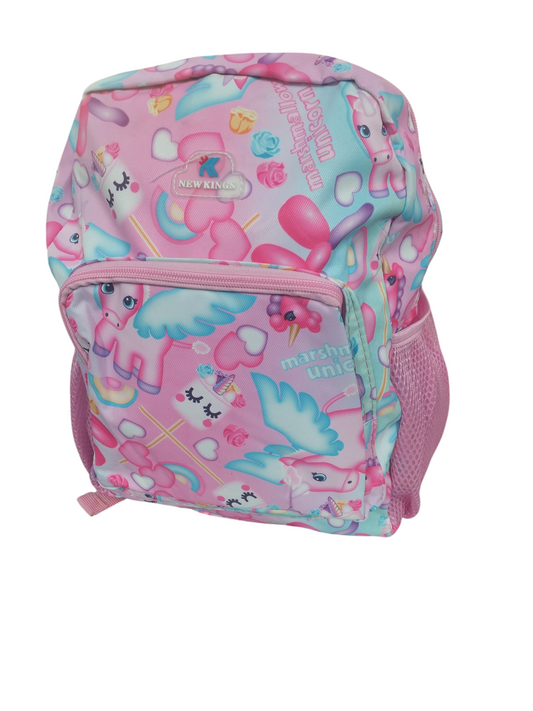 New Kings Marshmellow Unicorn Backpack Pink