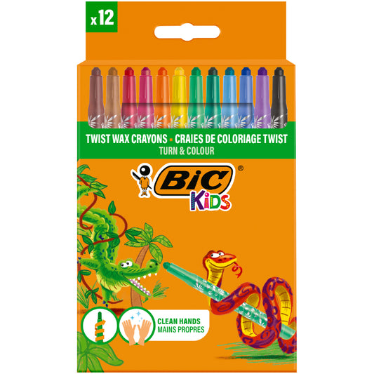 Bic Retractable Wax Crayons