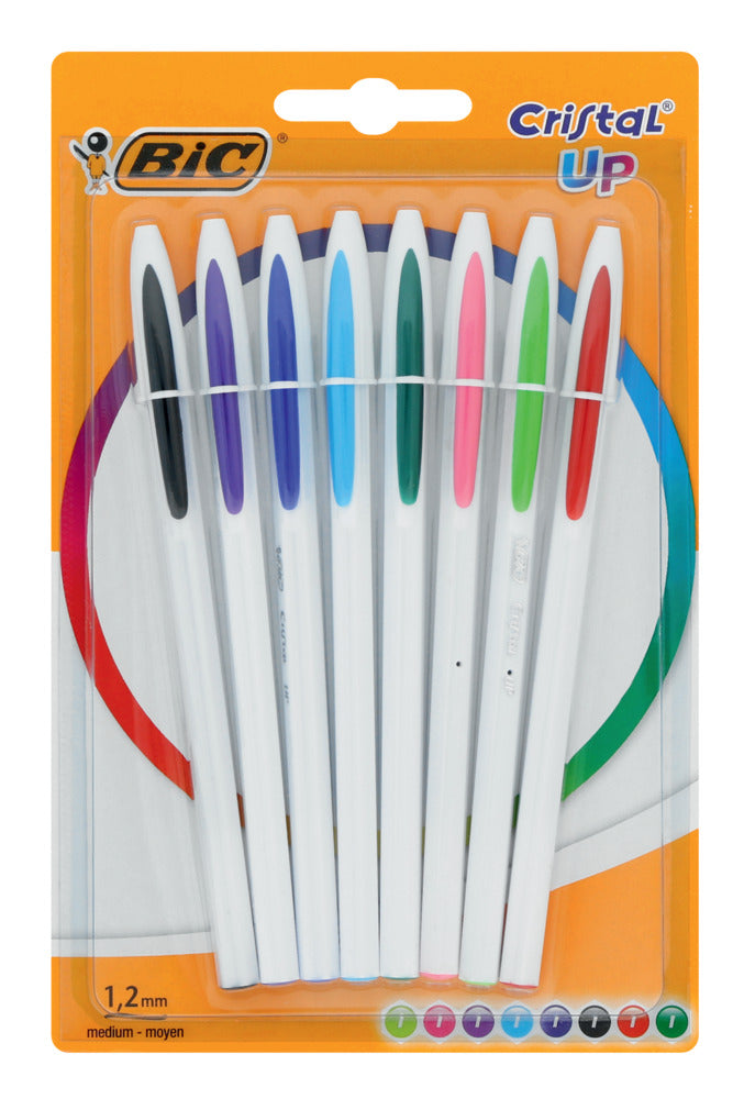 Bic Crystal Up Colour Pens 8s