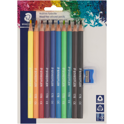 STAEDTLER JUMBO COLOR PENCIL 178-S BK10