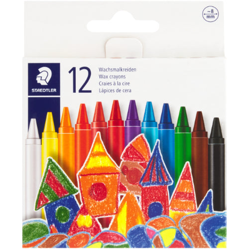Staedtler Wax Crayons 12 Pack 8mm