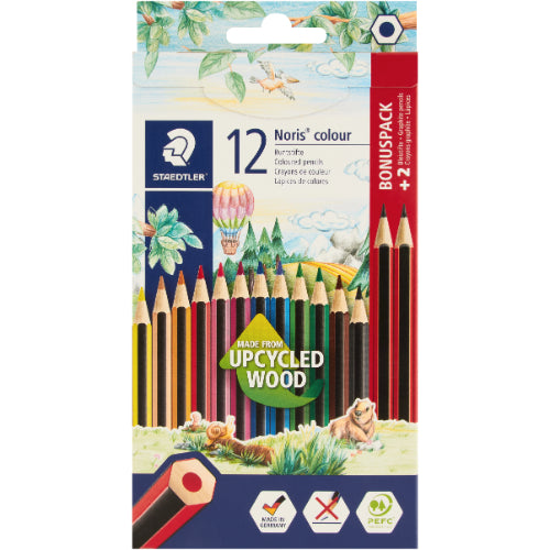 Staedtler Noris Colour Pencils 12s with 2 HB Pencils