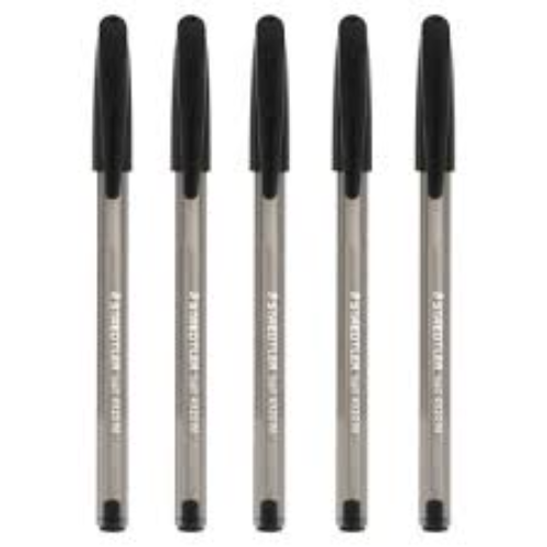 STAEDTLER BALLPONT PENS BLACK 5
