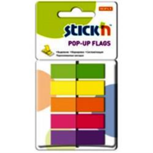 POP UP FLAGS ASSORTED 45MMX12MM  26029