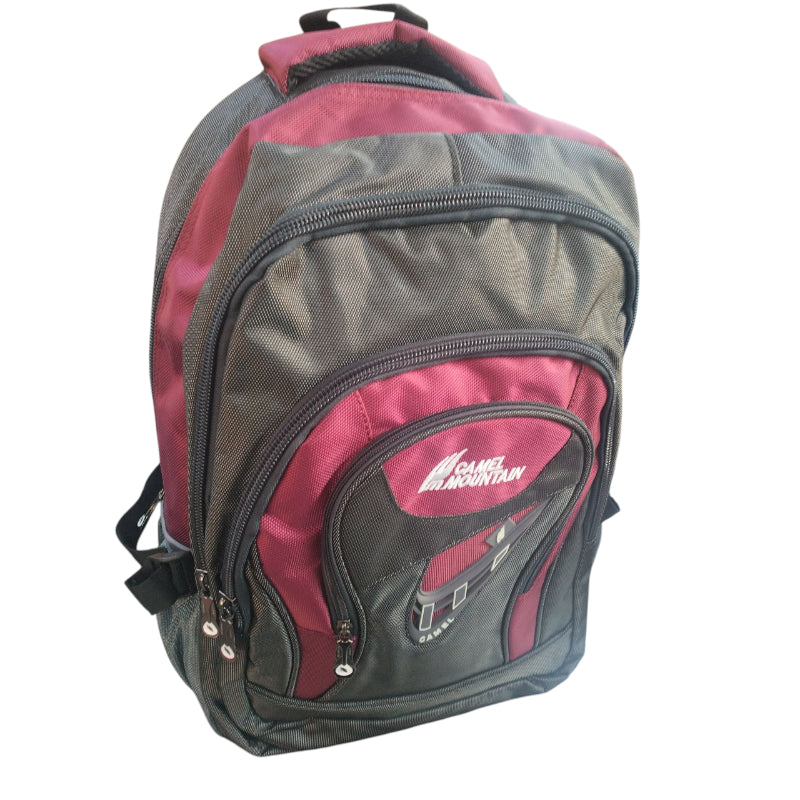 Camel Mountain Laptop Bag Black/Maroon