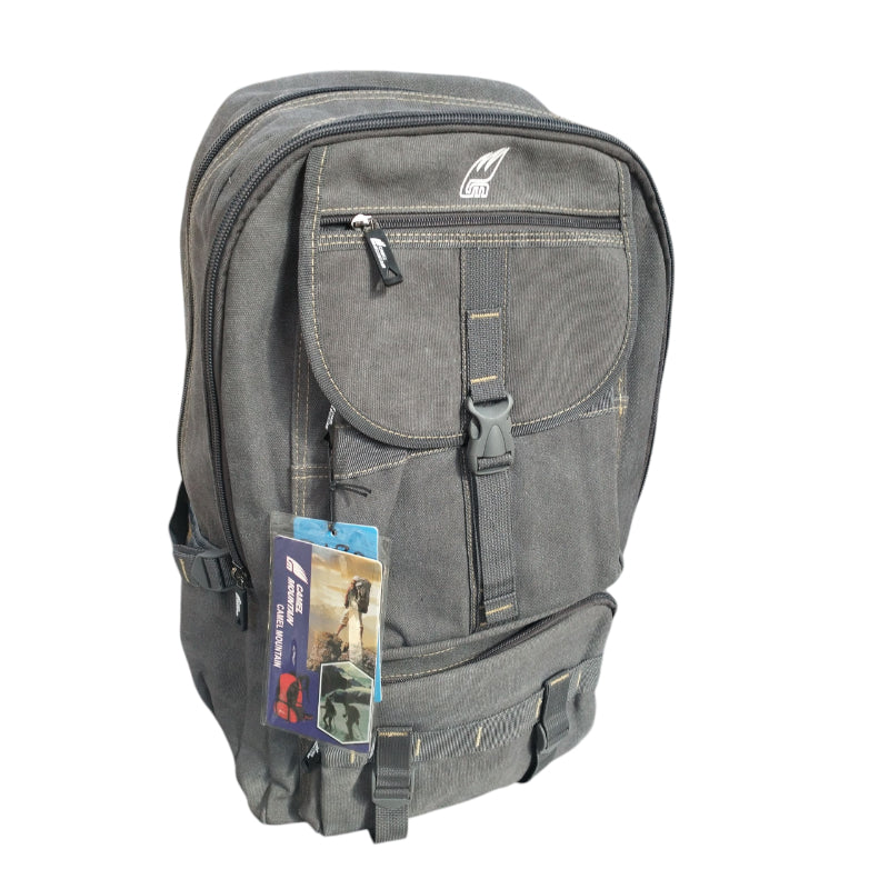 Camel Mountain Canvas Hiking Bag Grey