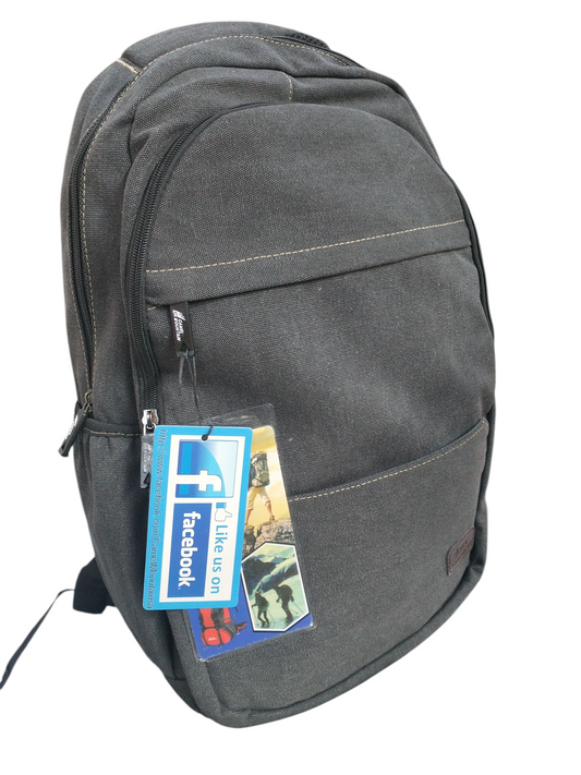 Camel Mountain Canvas Laptop Bag Grey