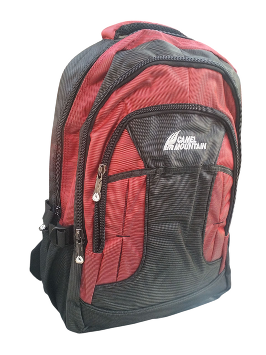Camel Mountain Laptop Bag Black/D.Red