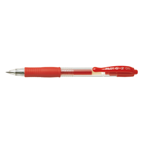 PILOT BL-G2-5 EXTRA FINE RED LOOSE