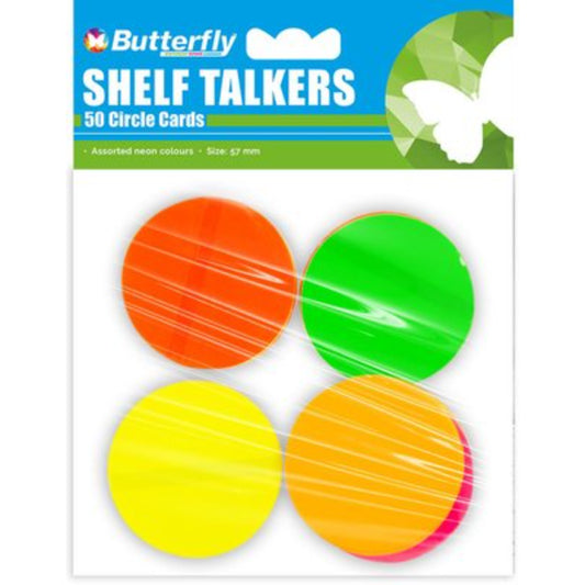 Shelf Talkers Card Circles 57mm 50s