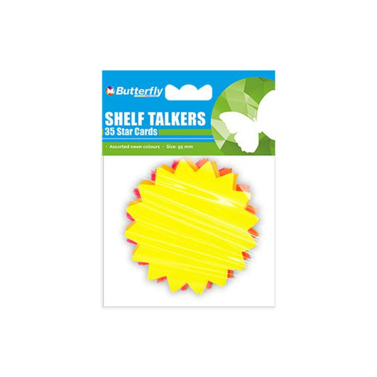 Shelf Talkers 95mm 35s Star Cards