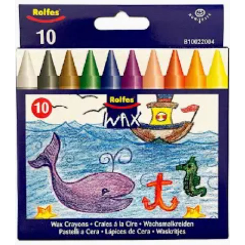 Rolfes Wax Crayons 10s