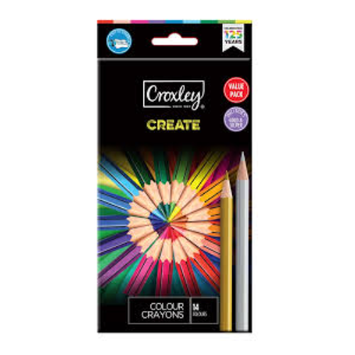 CROXLEY PENCIL COLOR 12L VALUE PACK