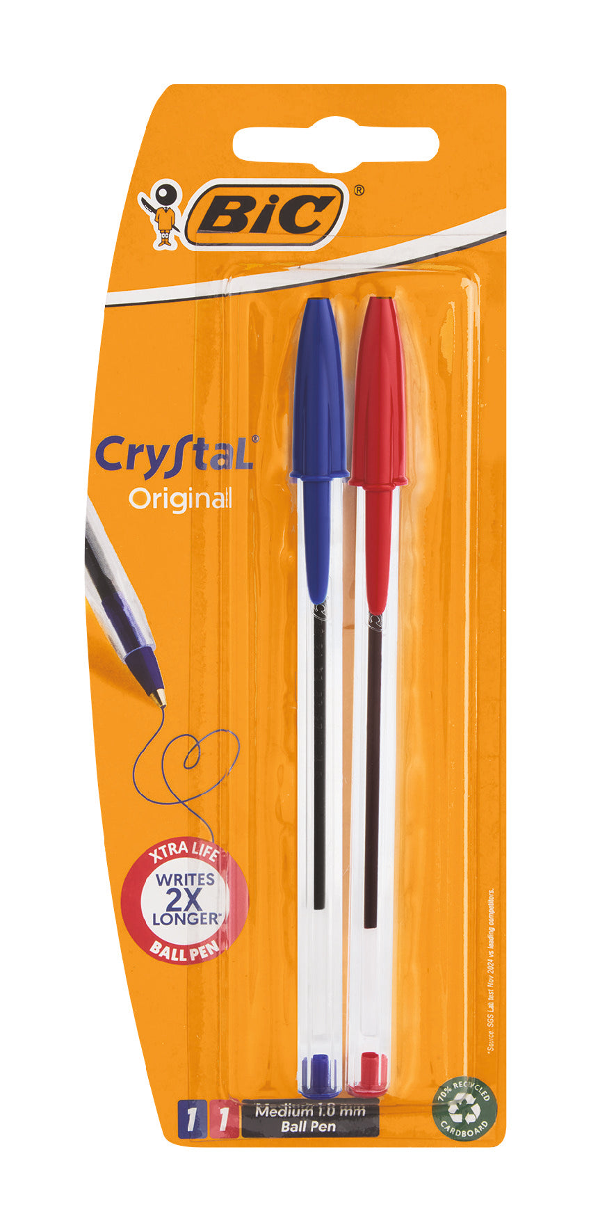 Bic Crystal Red Blue 2s