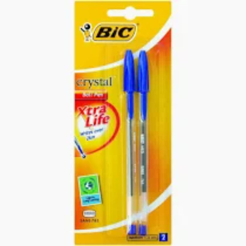 Bic Crystal Red Blue 2s