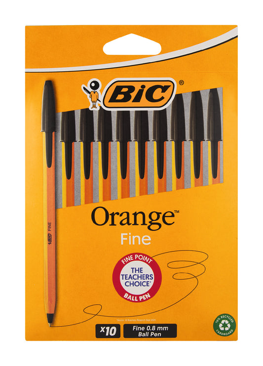 Bic Orange Fine Black 10s
