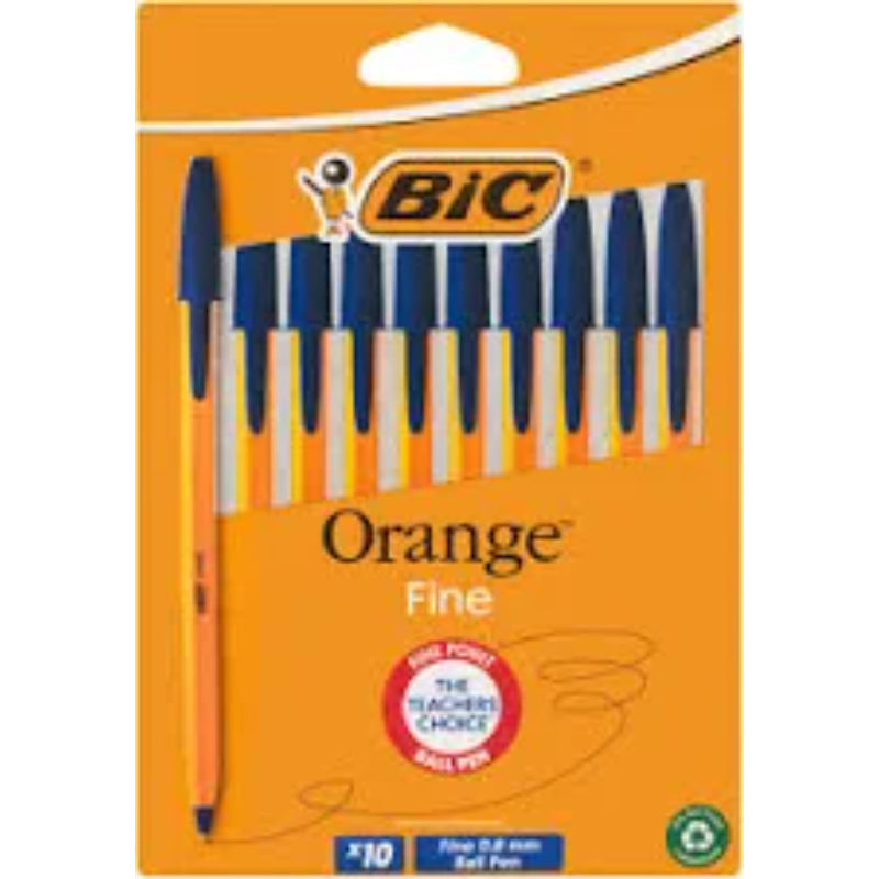 Bic Orange Fine Blue 10s