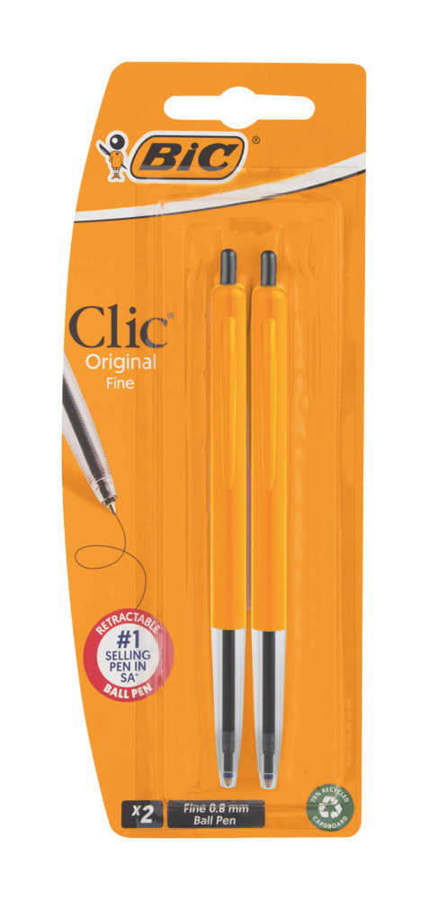 Bic Clic Fine Black 2s