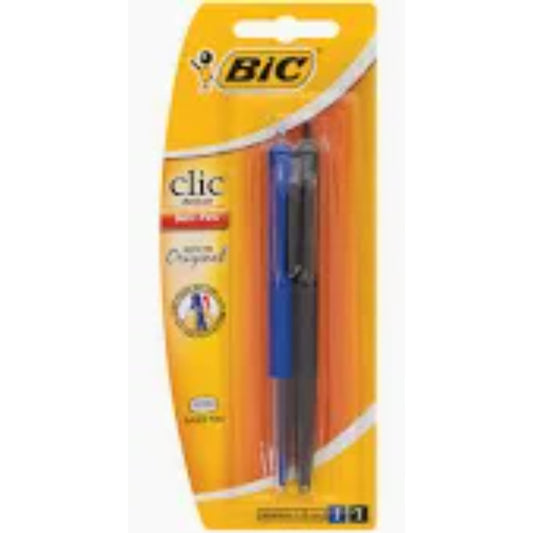 Bic Clic Medium Blue Black 2s