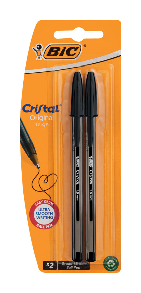 Bic Crystal Large Black 2s