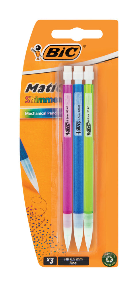 BIC Mechanical Pencil Shimmers 3s