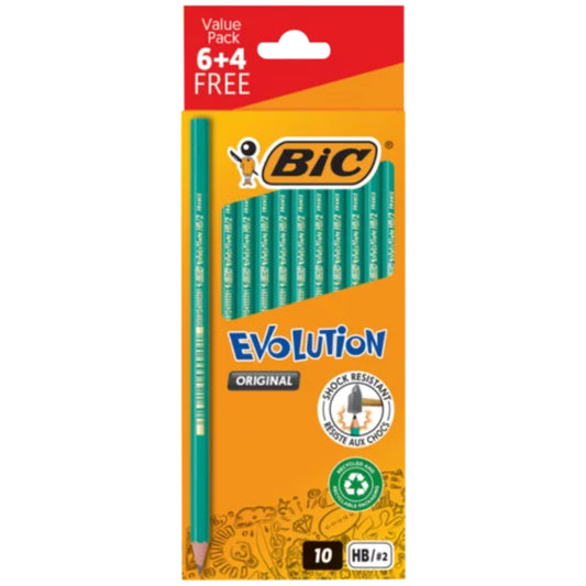 Bic Evolution HB Pencils 6+4