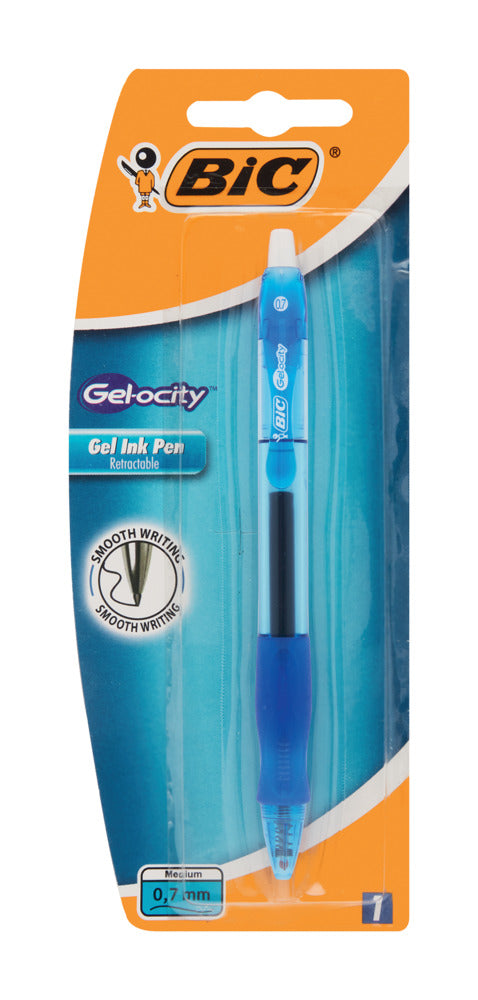 Bic Gelocity Blue Blister Pack 1s