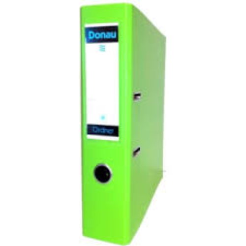 LEVER ARCH FILE DONAU 75MM LIME GREEN