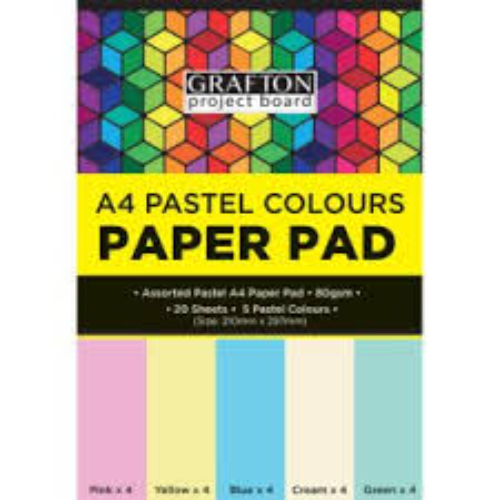 PROJECT BOARD A4 PAD PASTEL 20'S GRAFTON