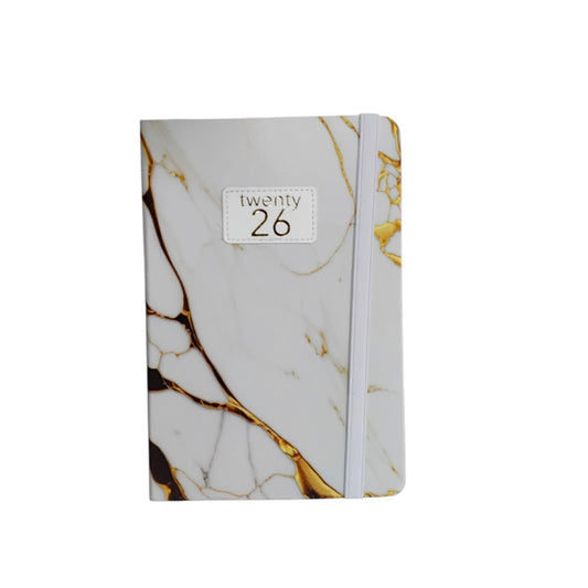 2026 A5 Diary Marble Grey