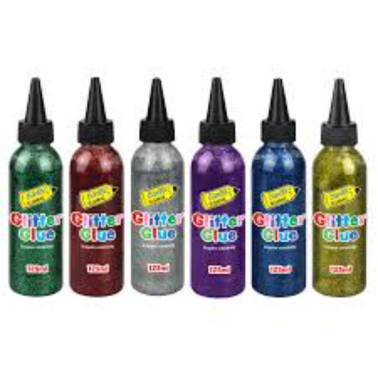 Bantex Assorted Color Glitter Glue 125ml