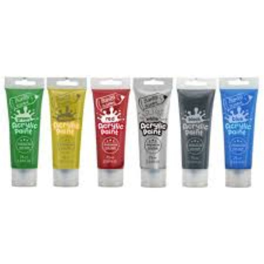 Bantex Acrylic Paint 75Ml 6`S