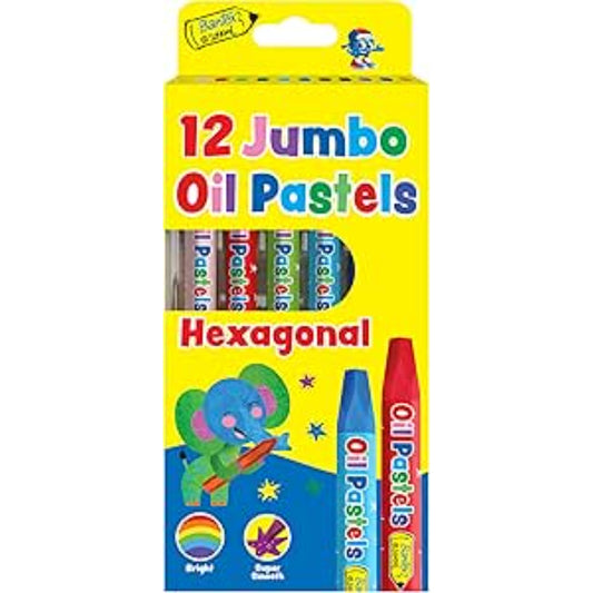 Bantex Jumbo Oil Pastels 12s