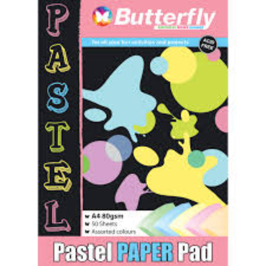 A4 80G Col Paper Pad 50`S Past