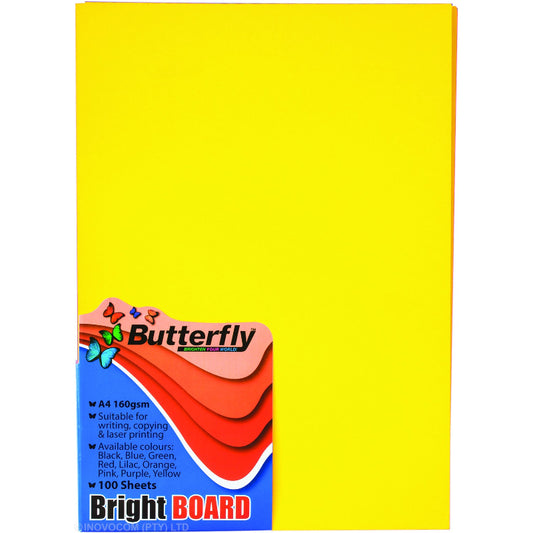 Butterfly Project Board A4 100s Yellow