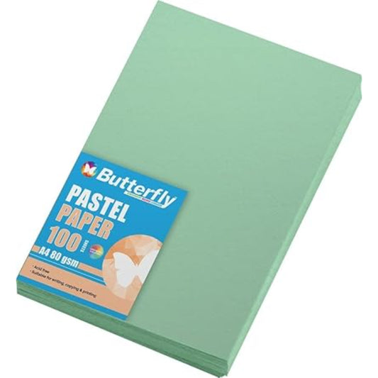 A4 80g Pastel Green Ream 500 B/Fly